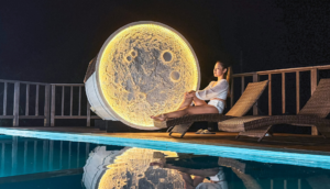 夜の月とサウナ 夜の月とサウナ