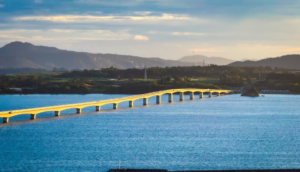 夕方の古宇利大橋 夕方の古宇利大橋